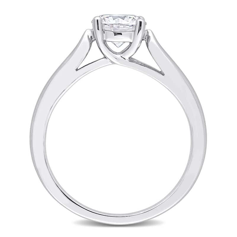 Miadora 1ct TGW Moissanite Solitaire Sterling Silver Engagement Ring
