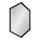 preview thumbnail 12 of 35, Kate and Laurel Calter Hexagon Framed Wall Mirror 22x31 - Black