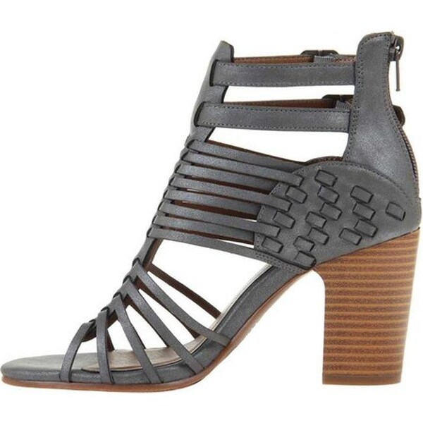 womens grey heeled sandals