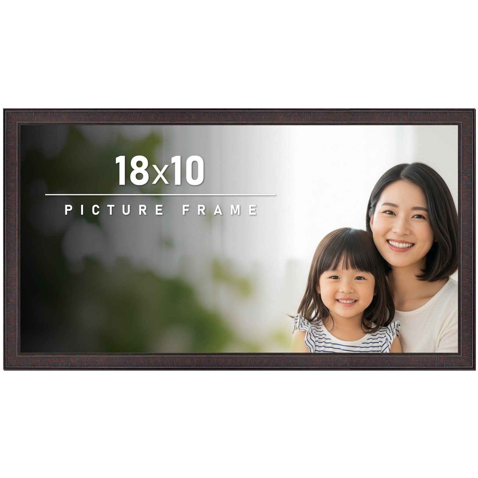 18x10 Frame Brown Solid Wood Picture Frame - Complete Modern Photo