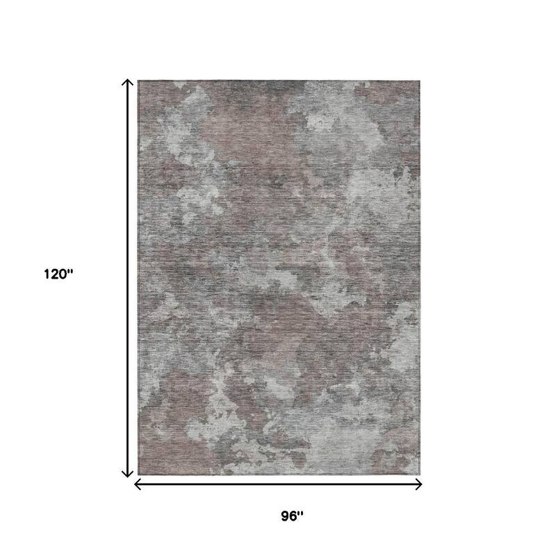 HomeRoots Abstract Transitional Rectangle Outdoor Rug