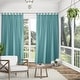 preview thumbnail 72 of 99, ATI Home Indoor/Outdoor Solid Cabana Tab Top Curtain Panel Pair