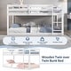 preview thumbnail 10 of 38, Costway Twin over Twin Low Bunk Bed with Guardrails Integrated Ladder - See Details