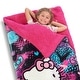 preview thumbnail 10 of 14, Sanrio Hello Kitty Slumber Kitty Cloud Touch Sherpa Slumber Bag 27×56 Inches