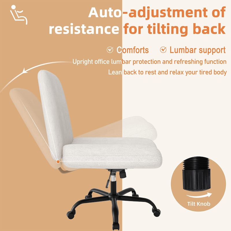 Futzca Swivel Office Ergonomic Chair with Adjustable Height & Tilt