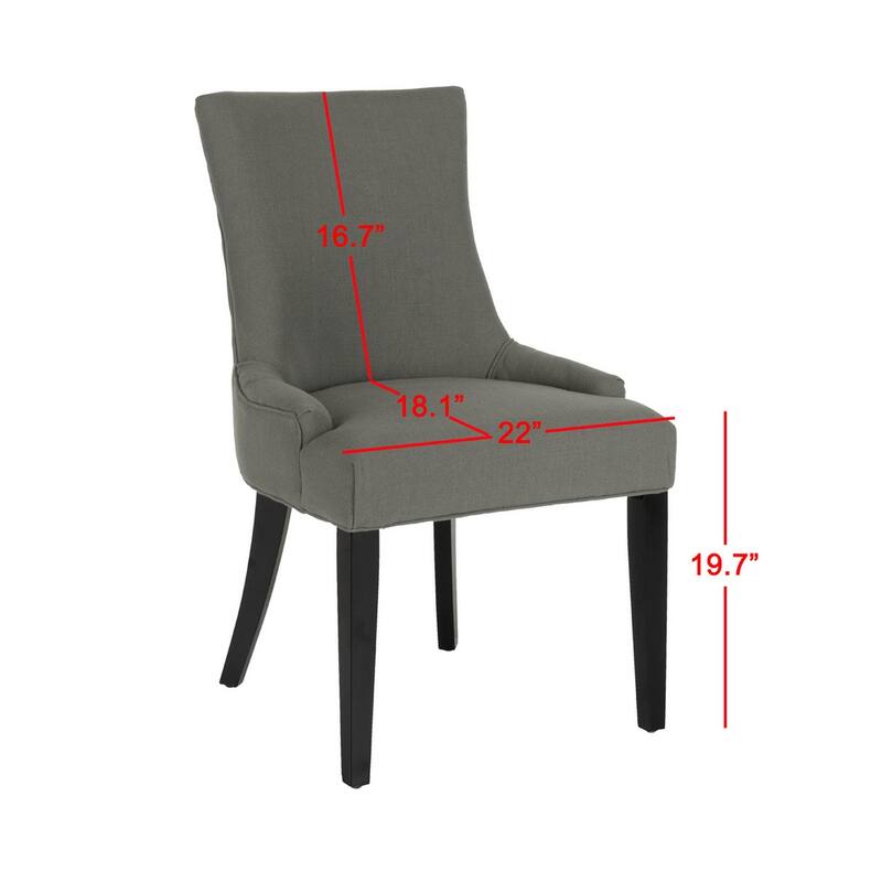 SAFAVIEH Lester Dining Chair (Set of 2) - 24"W x 25"D x 39"H