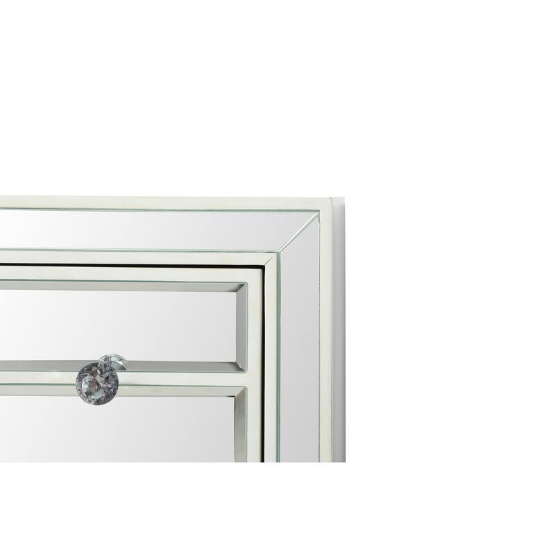 3 Drawer Mirrored Accent Chest