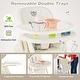 preview thumbnail 10 of 23, Babyjoy 4-in-1 Foldable Baby High Chair Height Adjustable Feeding - 32'' x 23'' x 42''