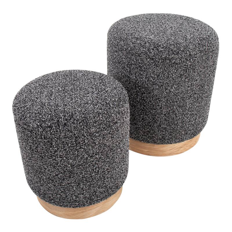 Carson Carrington Corday Terry Cloth Nesting Ottoman Set