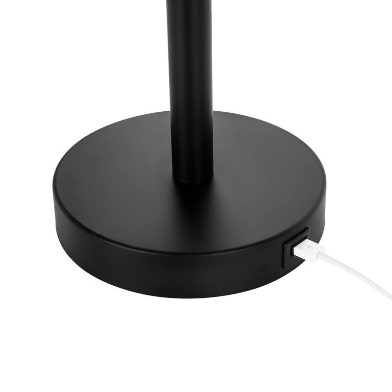 CO-Z 24" Modern Table Lamps with USB Port and AC Outlet, Set of 2