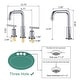 preview thumbnail 21 of 26, 3 Holes Bathroom Sink Faucet With Drain Assembly 8 Inch Widespread Bathroom Faucets 2 Handle Modern Lavatory Basin Vanity Taps