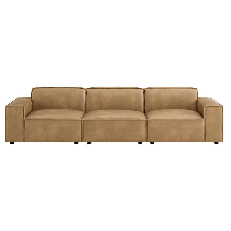 Restore 3-Piece Vegan Leather Modular Sofa Set