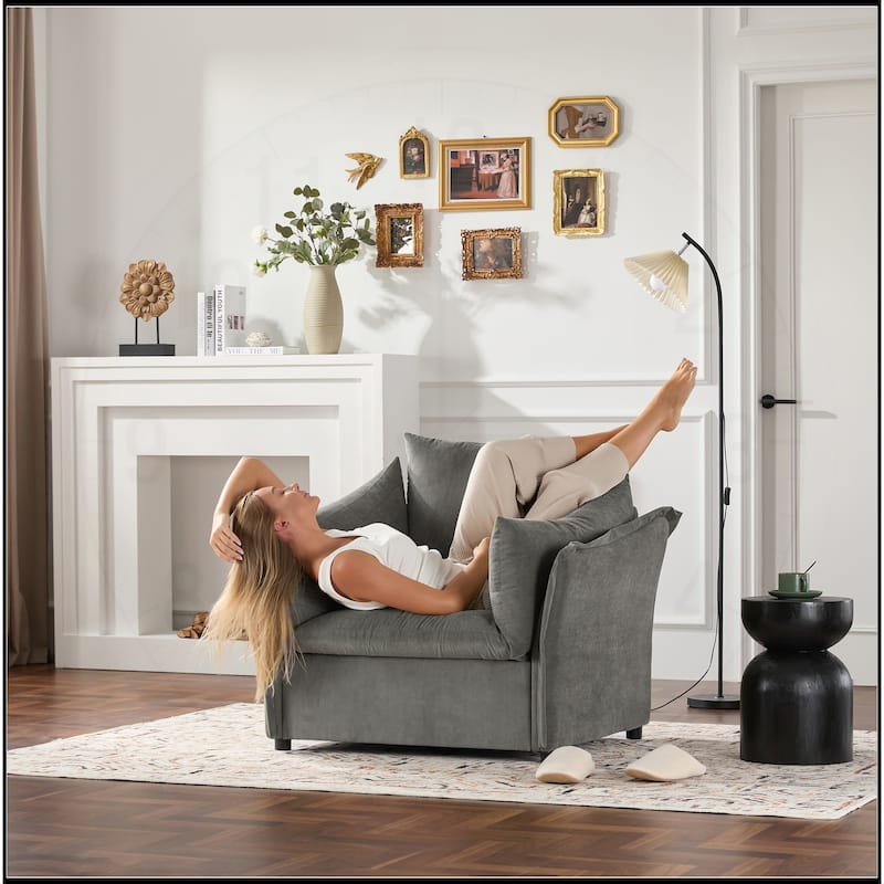 Chenille Oversized Sofa Lounge Chair