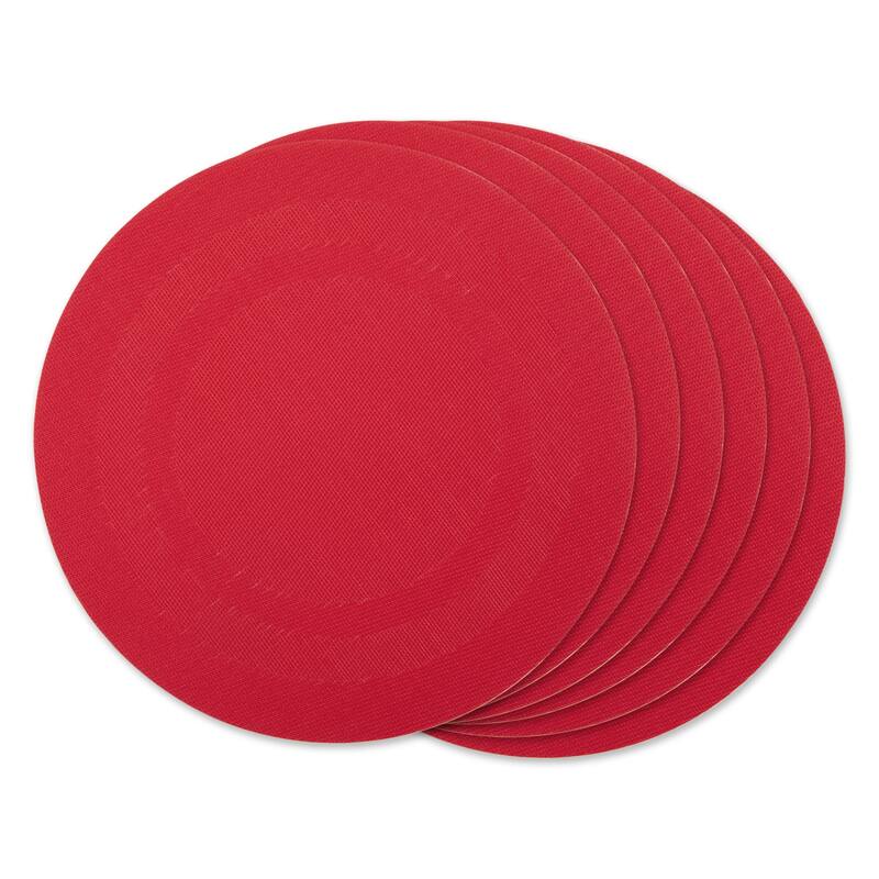 Design Imports Silver Doubleframe Kitchen Placemat Set (Set of 6)