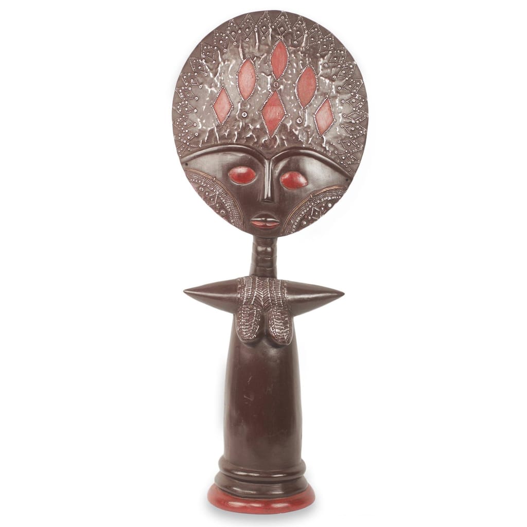 Handmade Akuaba II Wood sculpture (Ghana) - 71 x 30 x 17