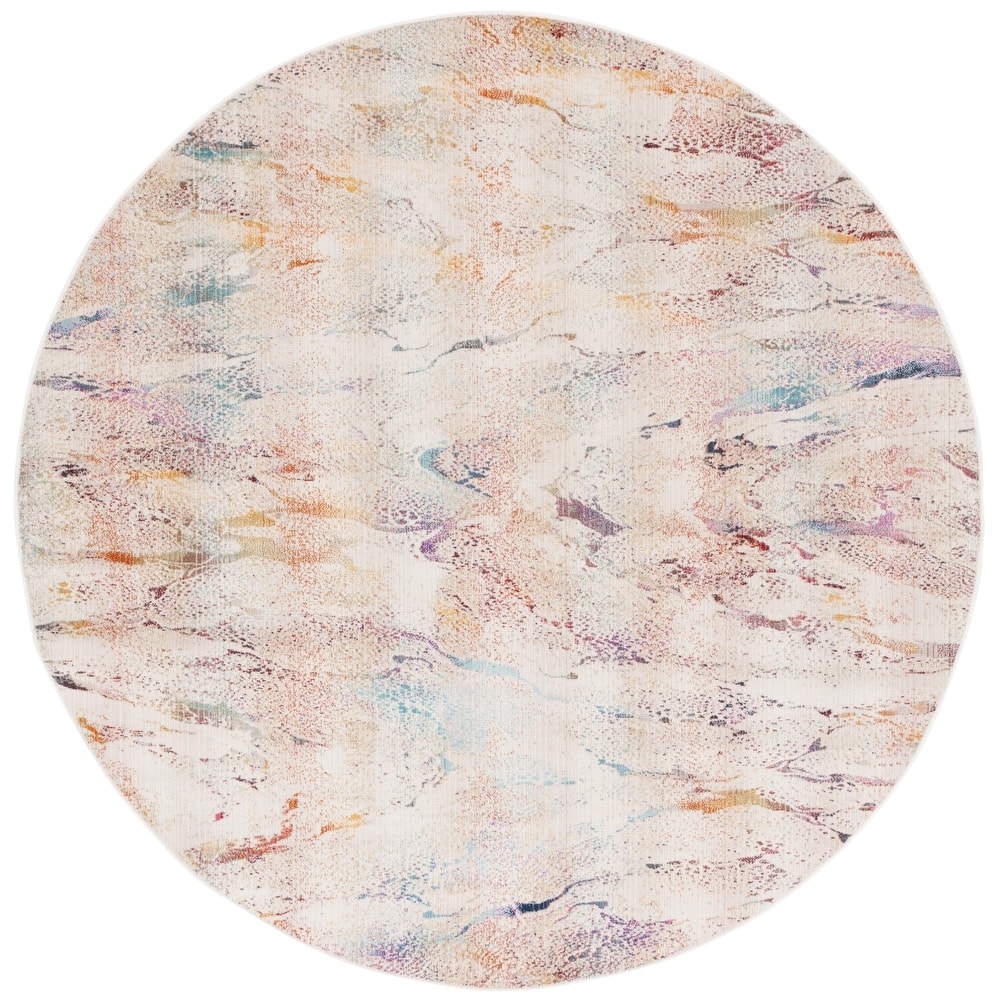 SAFAVIEH Rainbow Elfriede Indoor/Outdoor Boho Waterproof Patio Backyard Rug