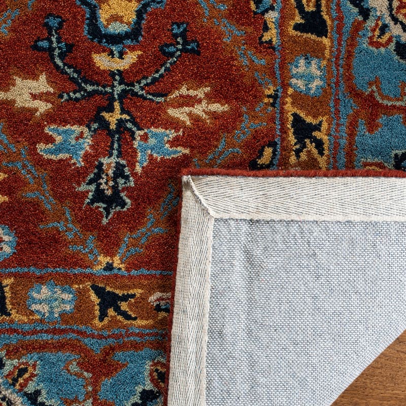 SAFAVIEH Handmade Heritage Overlapping Diamond Traditional Oriental Wool Rug