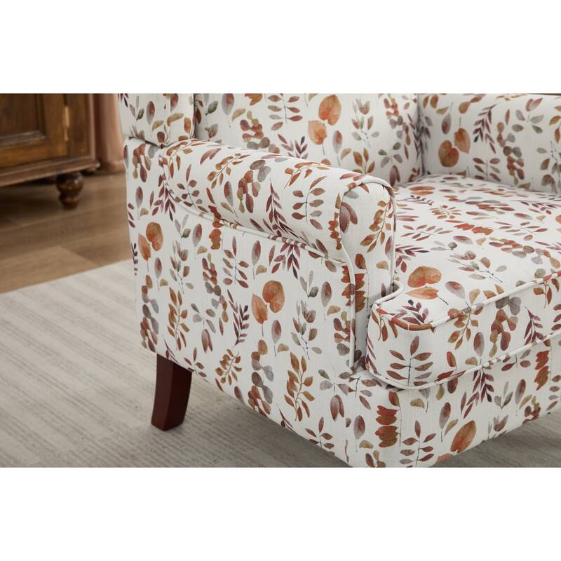 Accent Chair Side Chair Reception Chair with Wood Legs, Single Sofa Chair Leisure Chair Office Chair