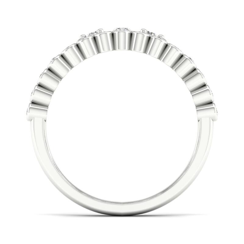 1/4ct TDW Diamond Crown Ring in 10k Gold by De Couer