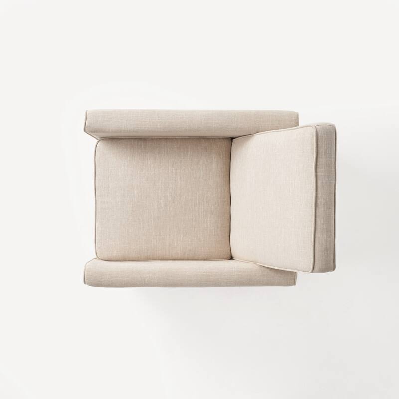 Roomfitters Fabric Push Back Chair for Elegant Home Decor, Navy Blue