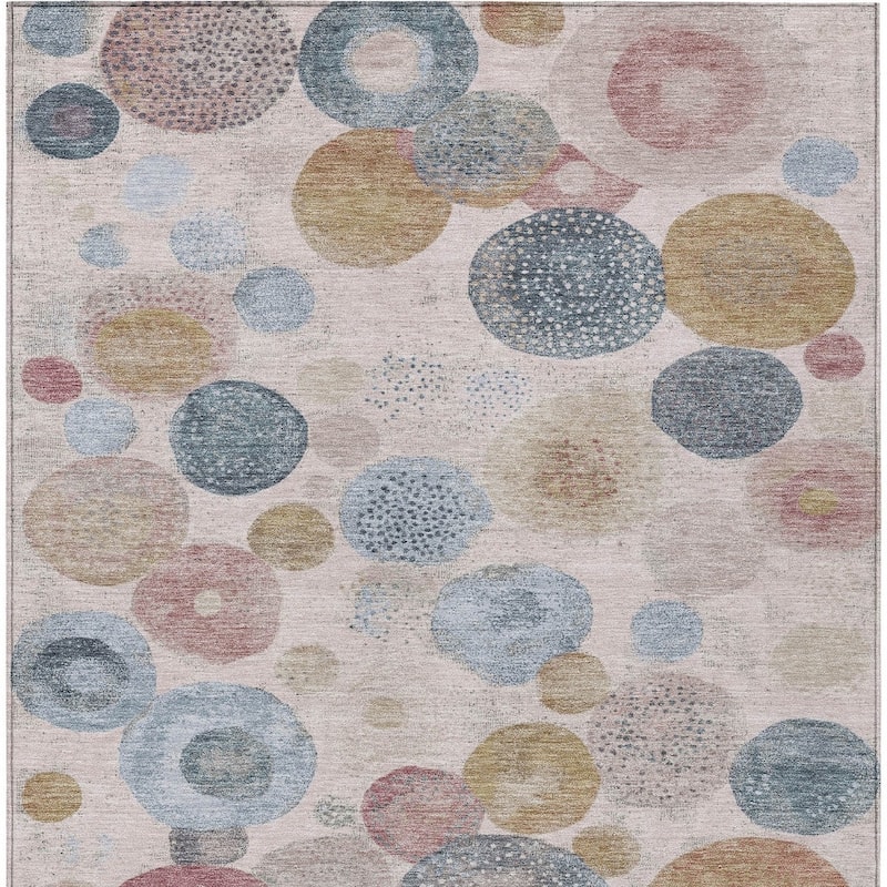 HomeRoots Geometric Transitional Rectangle Outdoor Rug
