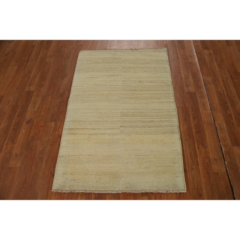 Gabbeh Oriental Accent Rug Hand-Knotted Wool Carpet - 2'9"x 4'2"