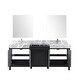 preview thumbnail 117 of 157, Lexora Zilara Bathroom Vanity Complete Set in Black and Grey with Faucet