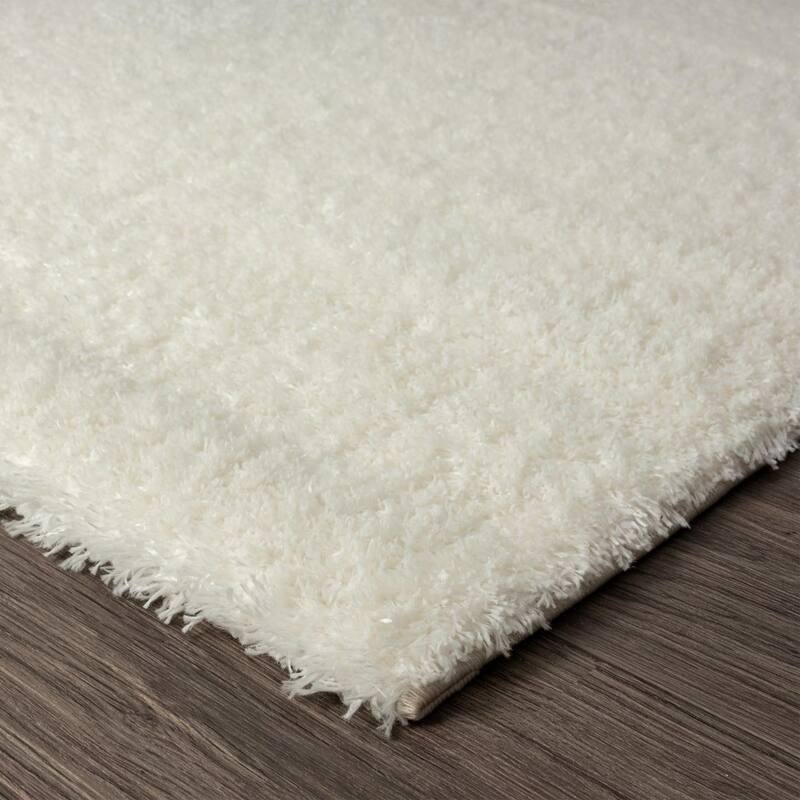 Luxe Weavers Solid Plush Shag Area Rug
