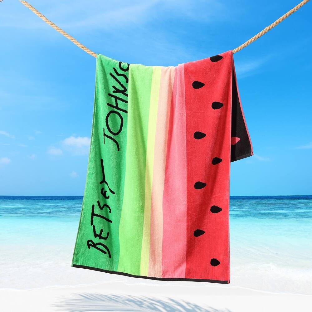 Betsey Johnson Printed Beach Towel - 36 x 72