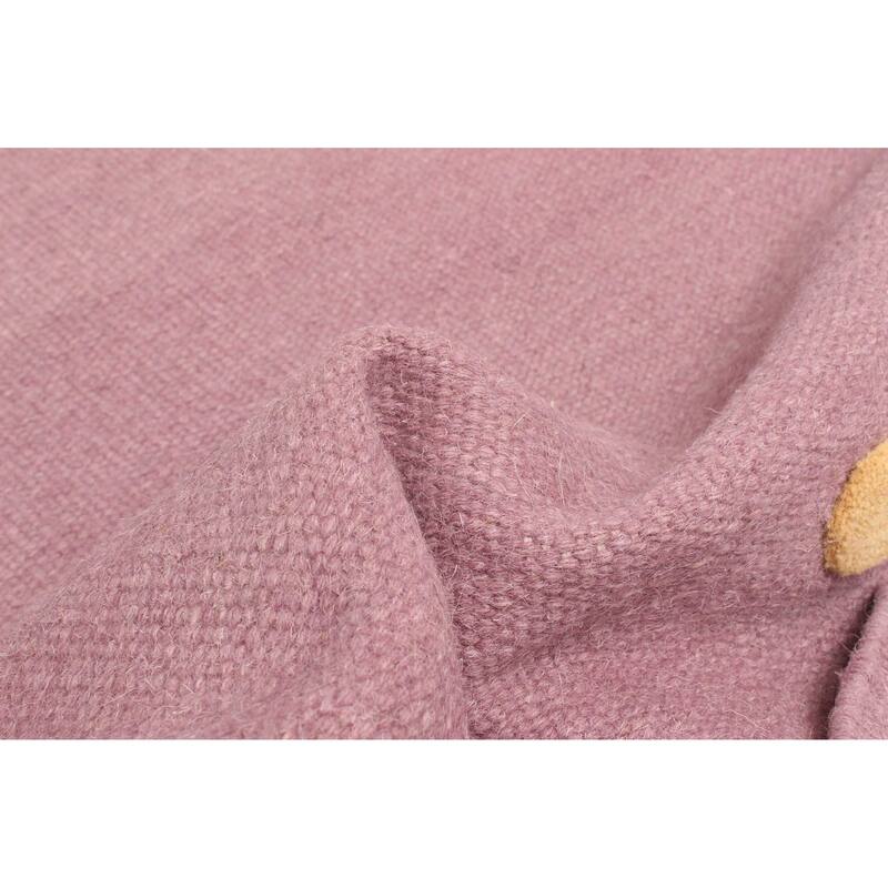 ECARPETGALLERY Flat-Weave Marrakech Dark Magenta Wool Kilim - 3'3 x 5'3