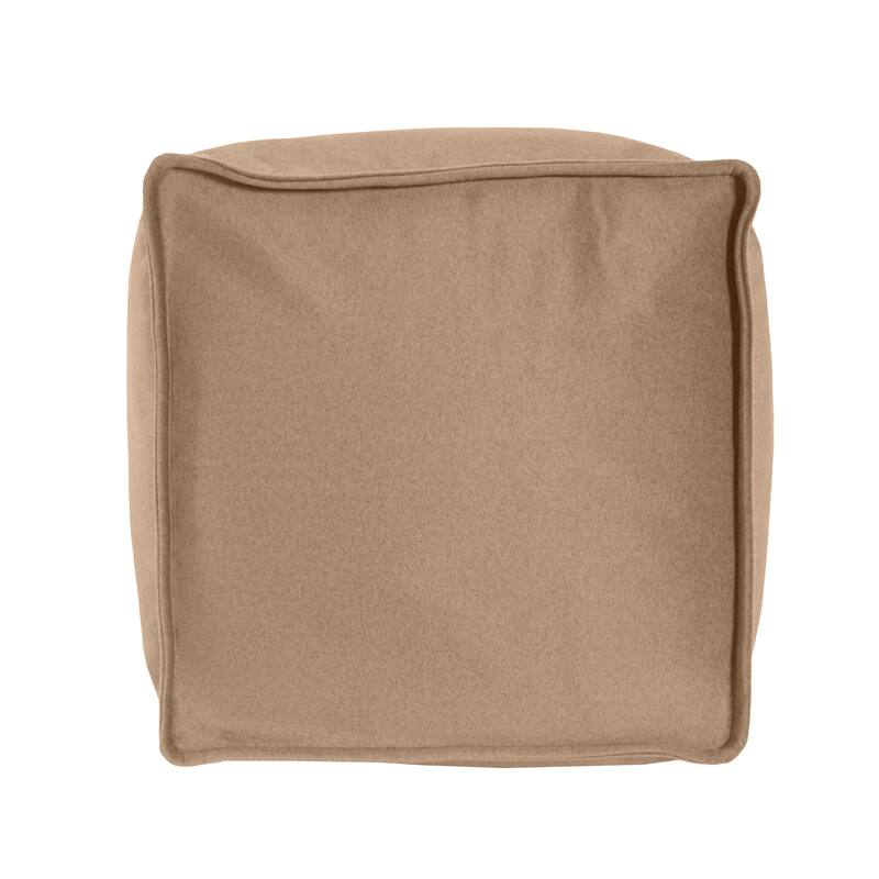 Qiviut Camel Square Pouf