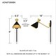 preview thumbnail 9 of 7, Arden 1-Light Matte Black Wall Sconce