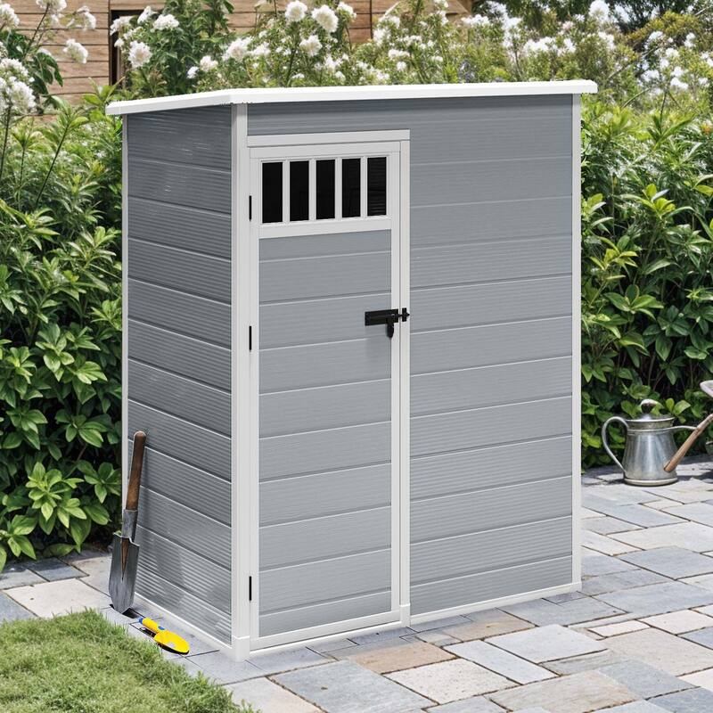 Moasis 5x3FT Outdoor Storage Shed with Lockable Door - 5' X 3'