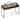 Gymax Modern 2-Drawer Computer Desk w/ Reinforced Heavy-Duty Metal