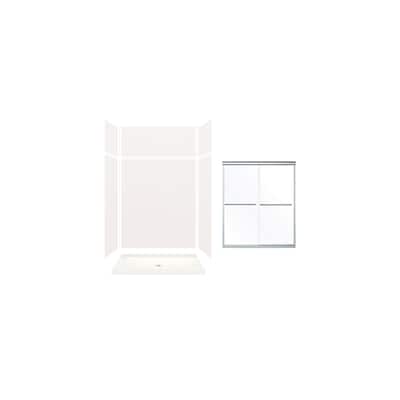 Transolid Expressions 60-in X 32-in X 96-in Glue to Wall Shower Kit - 32" x 60" x 96"
