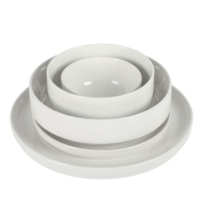 Gibson Home Rothenberg Stackable 40-Piece Porcelain Dinnerware Set