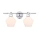 preview thumbnail 11 of 11, Elegant Lighting Gene 2 Light 19" Wide Bathroom Vanity Light with