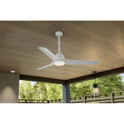 Kichler Lighting Fit 54 in. Integrated LED Outdoor Downrod Mount Ceiling Fan