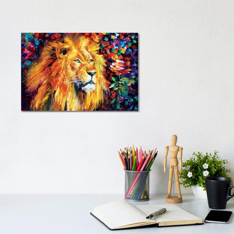 iCanvas "Lion" by Leonid Afremov Canvas Print - 8x12x0.75