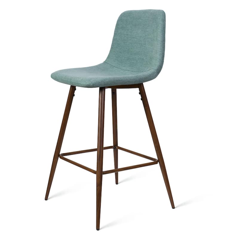 Fabric Upholstered 26" Counter Stool (Set of 2) - 38"x19"x19"