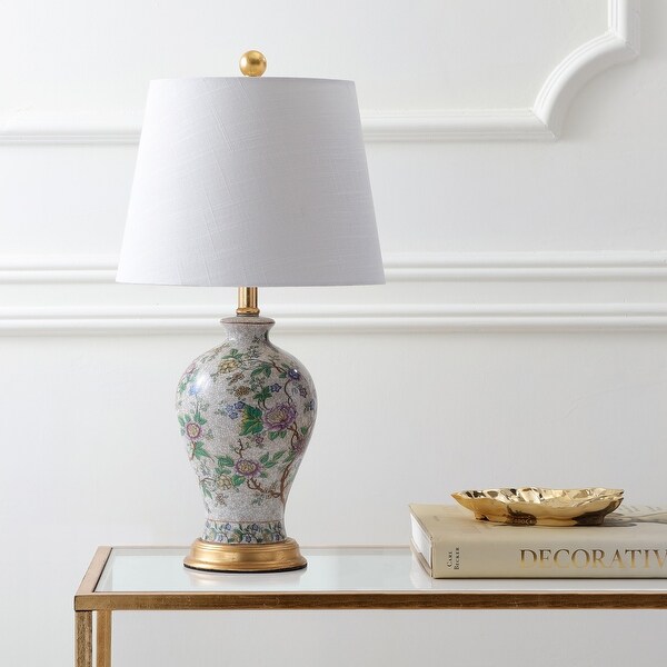 floral table lamp