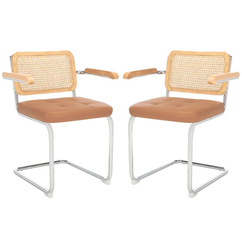SAFAVIEH Home Coralia 19-inch Dining Arm Chair [SET of 2] - 26Wx22Dx34H