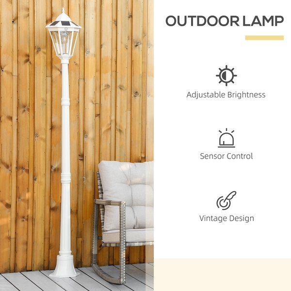 Outsunny solar lamp post cheap