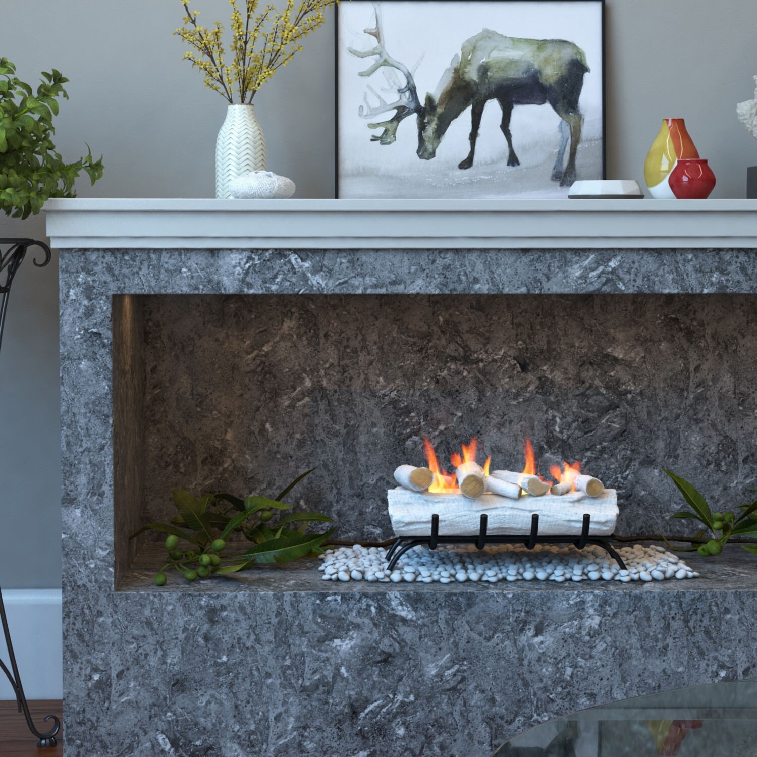 Shop Regal Flame 18 Inch Convert To Ethanol Fireplace Log Set With