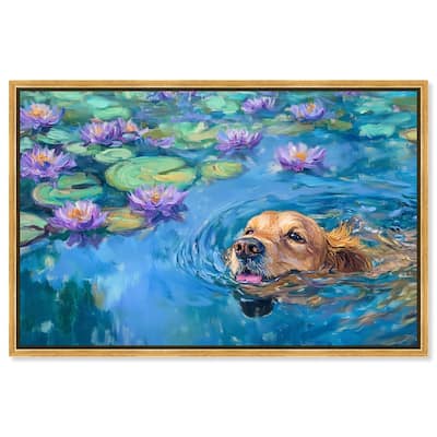 Watery Wag II Canvas by Art Remedy