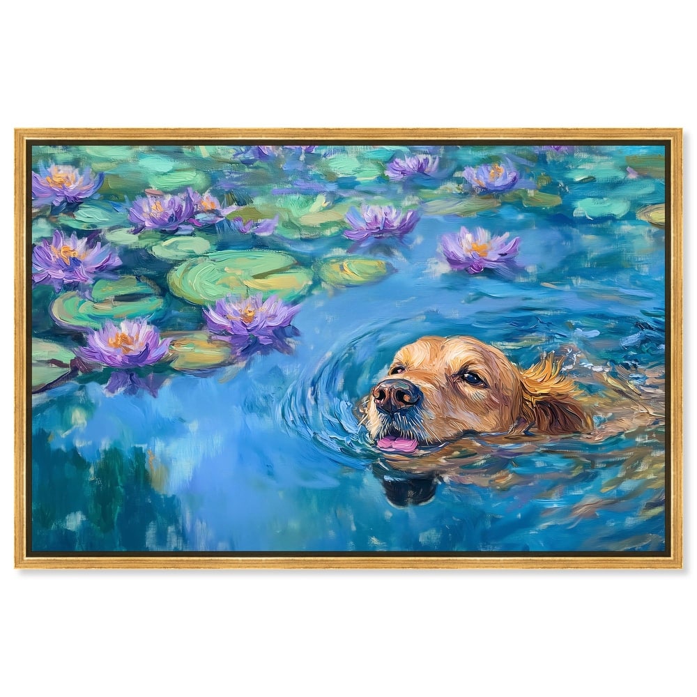 Watery Wag II Canvas by Art Remedy