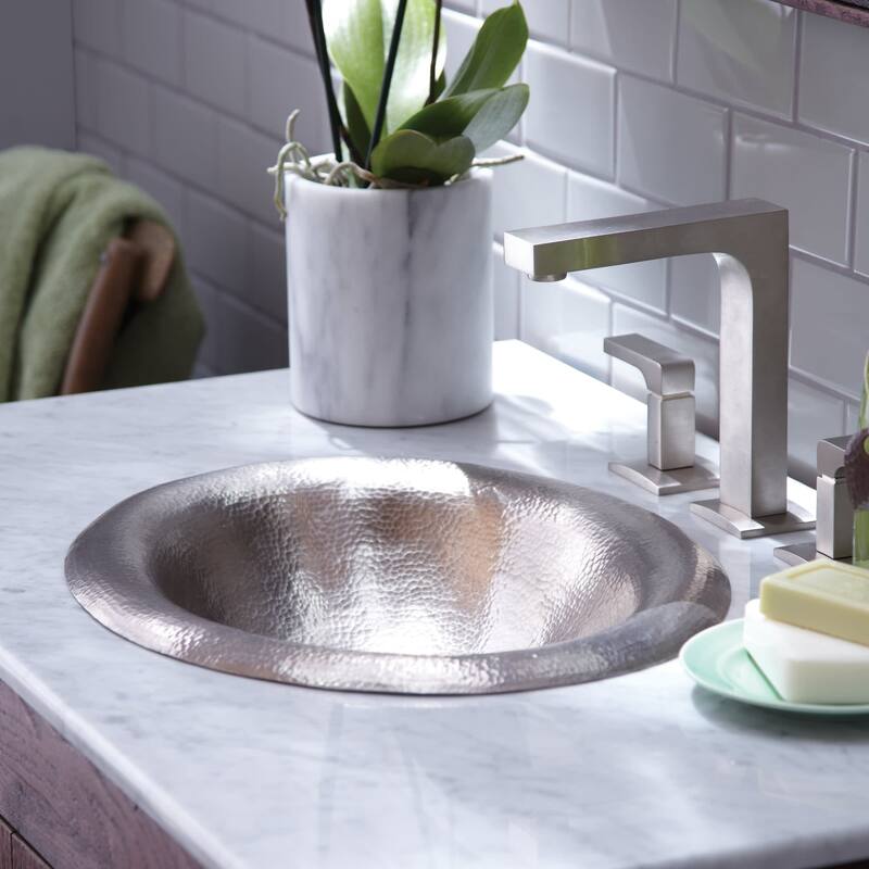 Native Trails Maestro Lotus 18" Copper Drop In Bathroom Sink