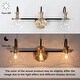 preview thumbnail 16 of 14, 2/3/4-Light Modern Gold Bathroom Vanity Light Clear Glass Wall Sconce Lighting