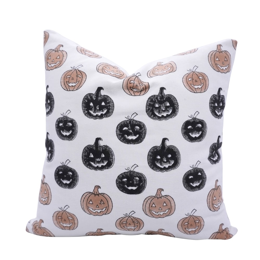 Fabdivine Handmade Block Print Cotton Green Pillow Cover Perfect for Halloween