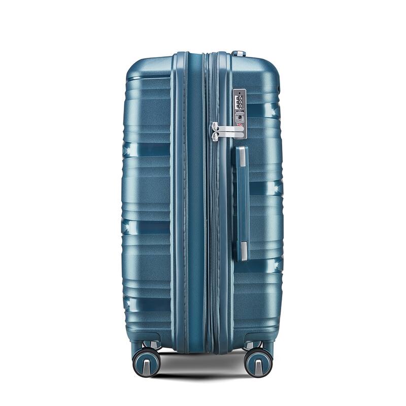 Luggage 4 Piece Sets(14/20/24/28), Carry on Hard Shell Lightweight Expandable Suitcase Set with Spinner Wheels & TSA Lock